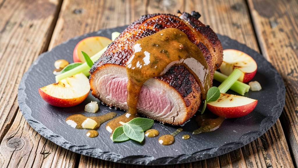 Pork Apple Sage Recipe: Herb-Infused Braise with Crisp Celery Bites