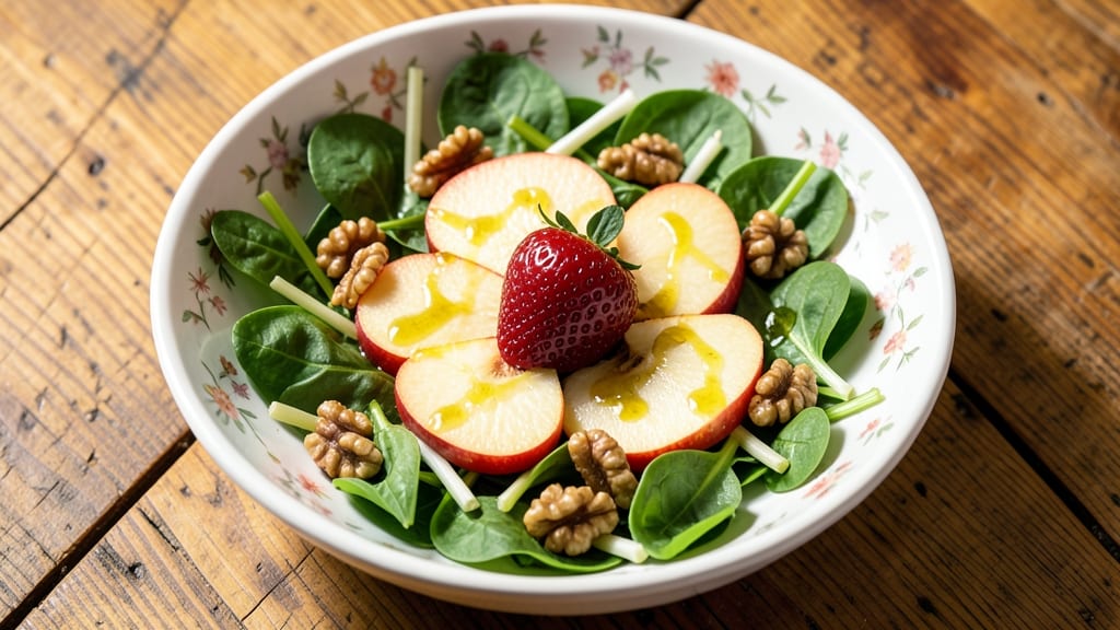 Apple Strawberry Salad Recipe: Crunchy Celery and Citrus-Dressed Brightness