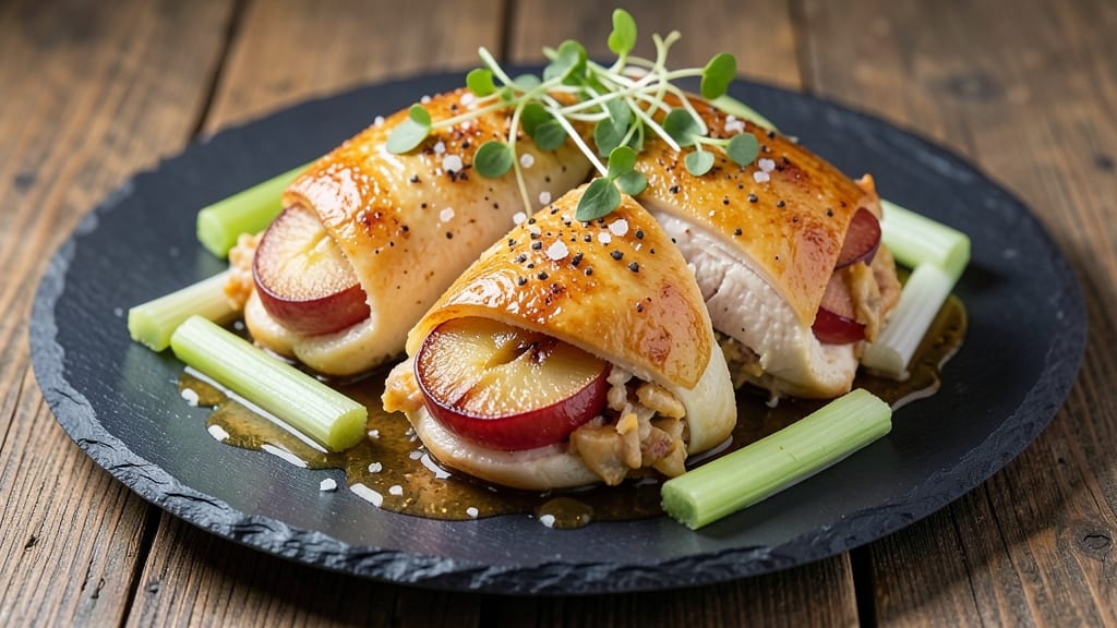 Apple Stuffed Chicken Recipe: Crispy Celery-Crusted Bites with Sweet Apple Filling