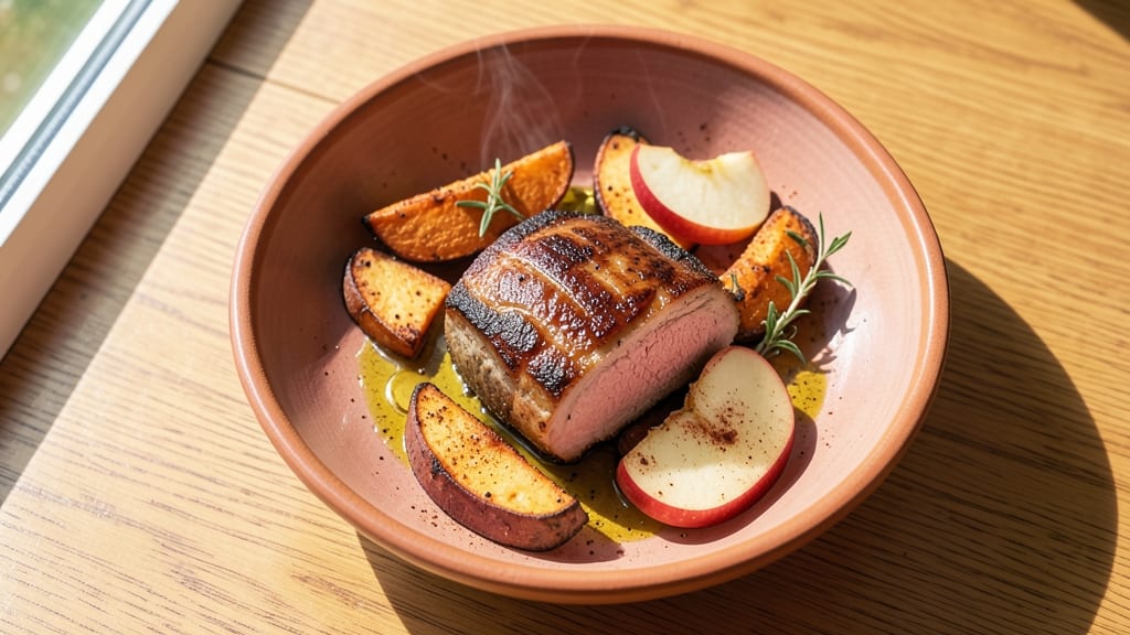 Pork Chop Sweet Potato Apple Recipe: One-Pan Spiced Harmony