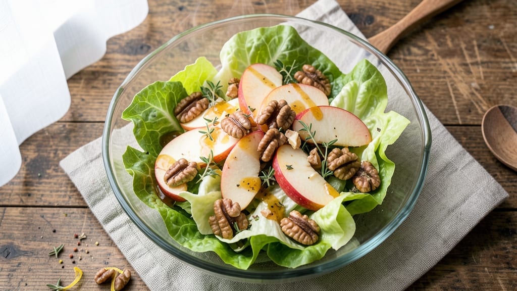 Apple Lettuce Walnut Salad Recipe: Crunchy Nut and Apple Harmony in 10 Minutes