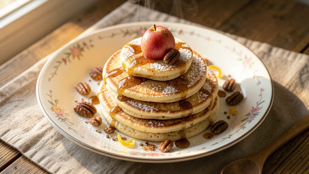 Baby Apple Pancakes Recipe: Mini Stacks With Caramelized Topping