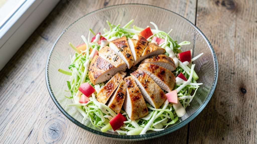 Chicken and Apple Coleslaw Recipe: Crisp Celery and Tart Apple Contrast