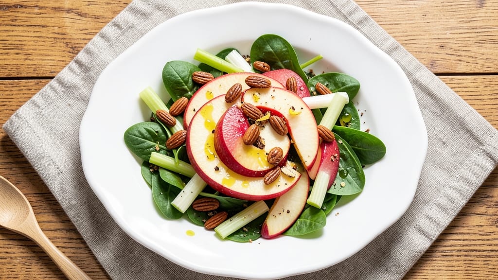Apple Almond Salad Recipe: Crunchy Celery and Toasted Nut Balance