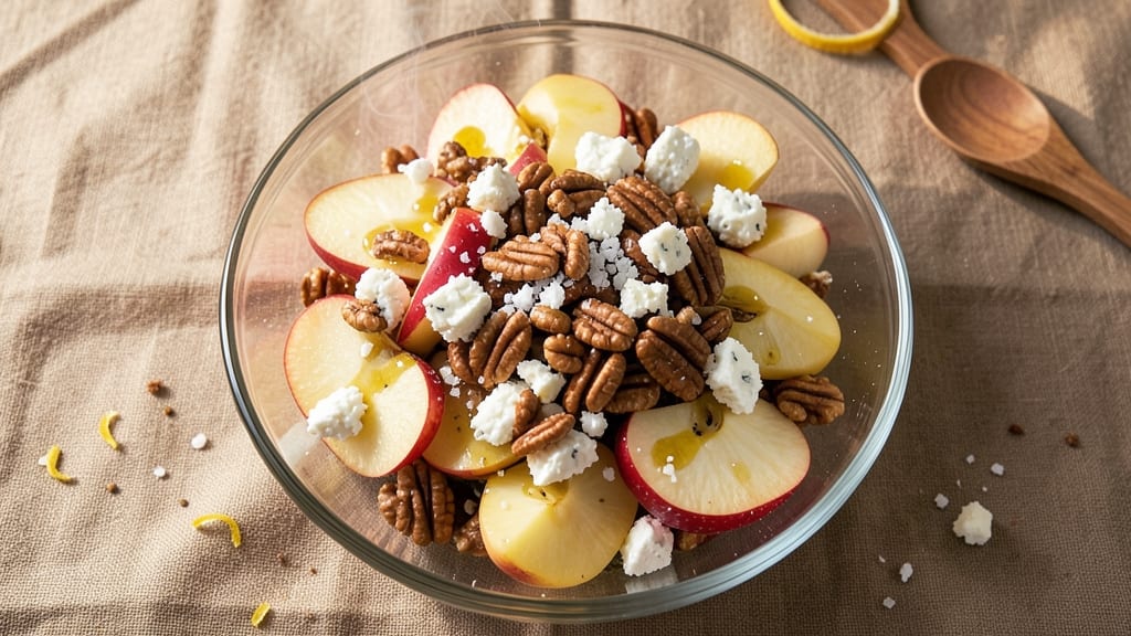 Apple Pecan Feta Salad Recipe: Crunchy Nut and Creamy Cheese Harmony