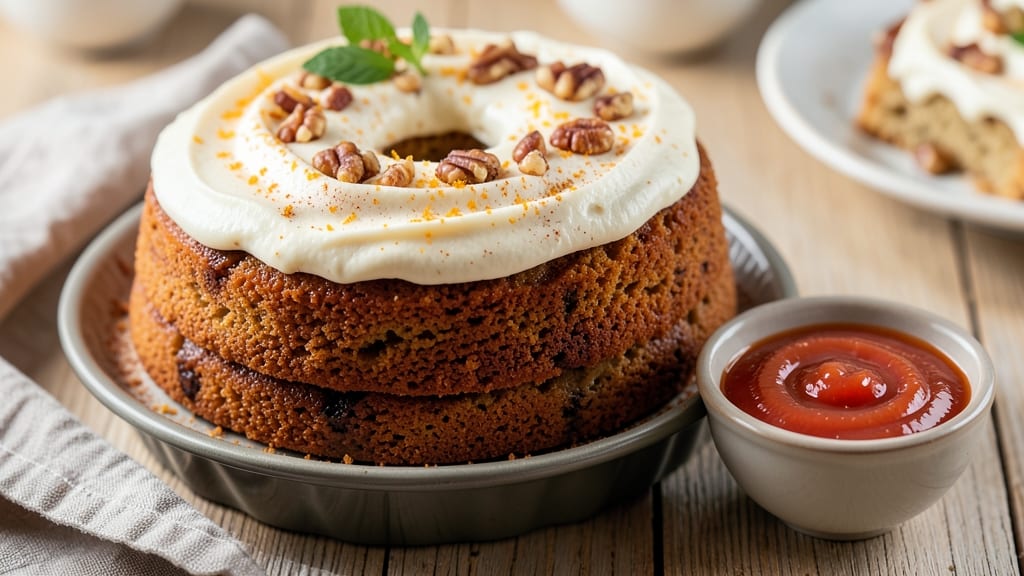 Carrot Cake Recipe With Apple Sauce: Moist Layers and Spiced Topping Harmony
