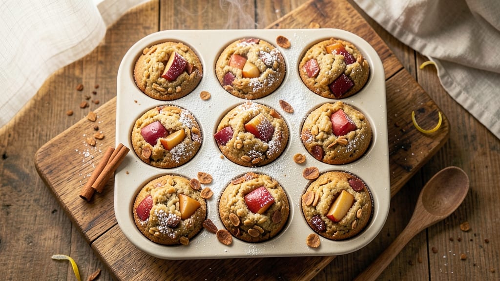 All Bran Apple Muffins Recipe: Crunchy Oat Topping Meets Spiced Apple Filling