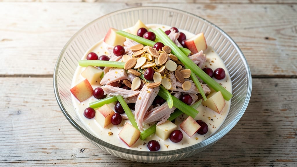 Cranberry Apple Tuna Salad Recipe: Crunchy Celery and Sweet Tart Flavor Fusion