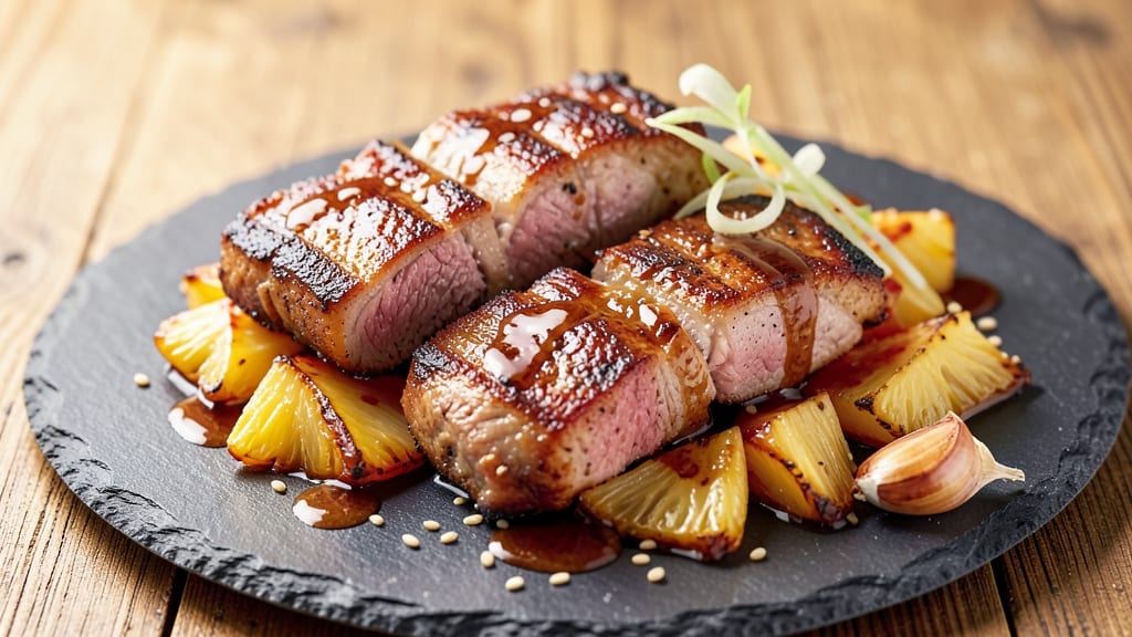 Pineapple Teriyaki Pork Chops Recipe: Grilled Pineapple Glaze with Sticky-Sweet Crust
