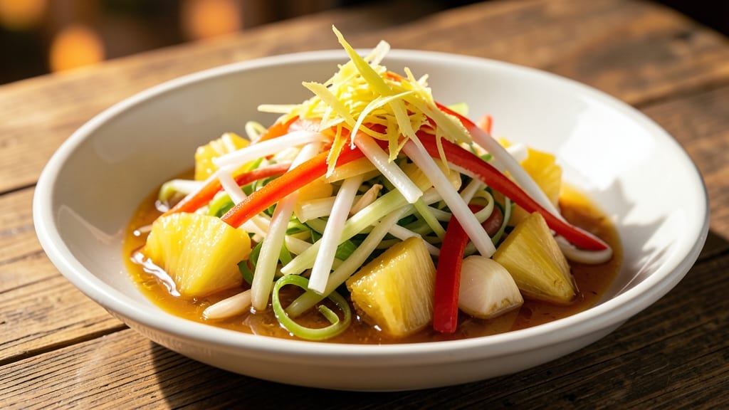 Chinese Pineapple Sauce Recipe: Celery-Pepper Crunch Meets Tropical Sweetness