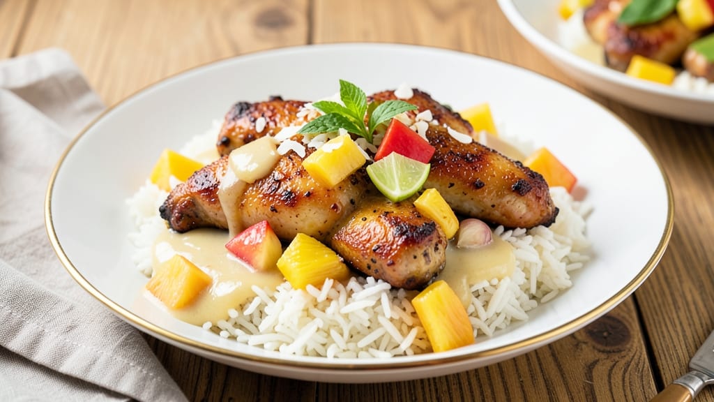 Pineapple Chicken Coconut Rice Recipe: Sweet-Tart Glaze Meets Creamy Coconut Rice