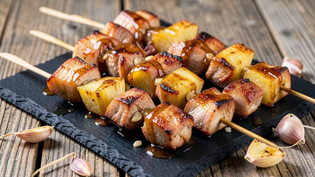 Pork Pineapple Kabobs Recipe: Grilled Skewers With Sweet-Tart Caramelized Bites