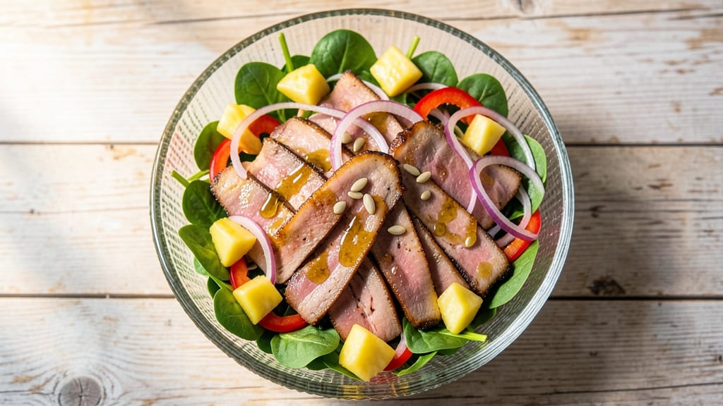 Ham and Pineapple Salad Recipe: Sweet-Tart Crunch With Ham Bites