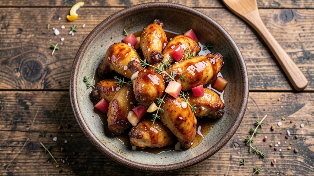 Whiskey Apple Wings Recipe: Smoky-Sweet Glaze That Caramelizes Celery Crunch