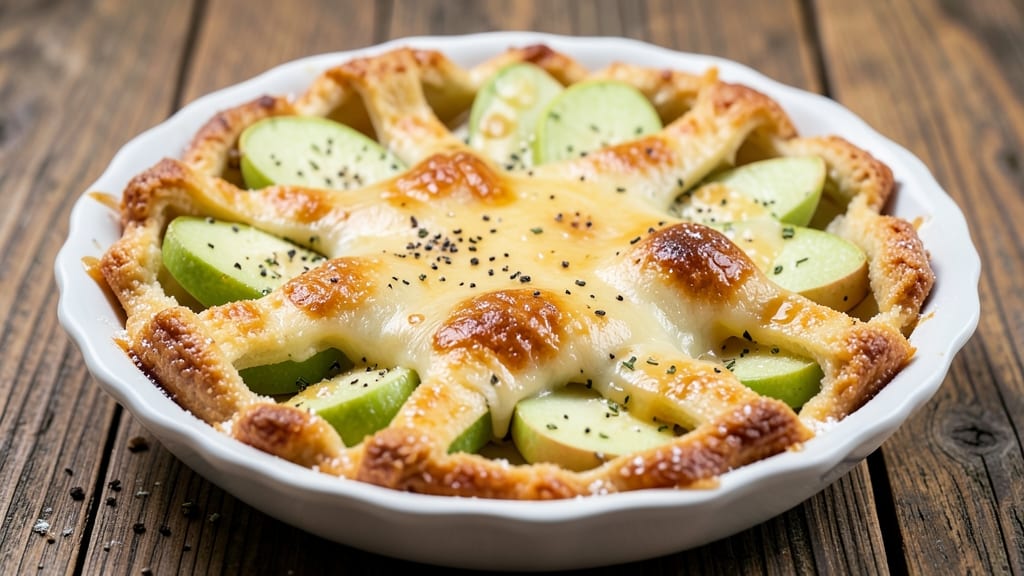 Apple Cheese Crisps Recipe: Triple-Layer Crunch of Apple, Cheese, and Celery Pepper