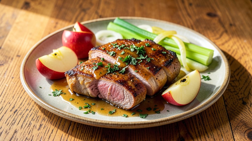 Mccormick Apple Sage Pork Chops Recipe: Herb-Infused Braise With Crisp Celery Bites