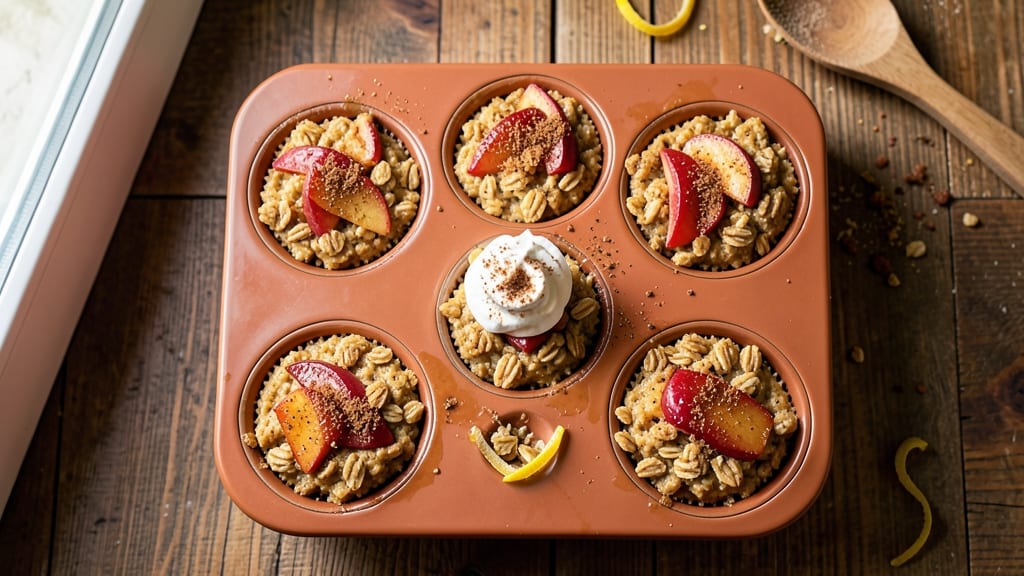 Apple Cinnamon Oatmeal Cups Recipe: Portable Breakfast Bites With Warm Spice Crunch
