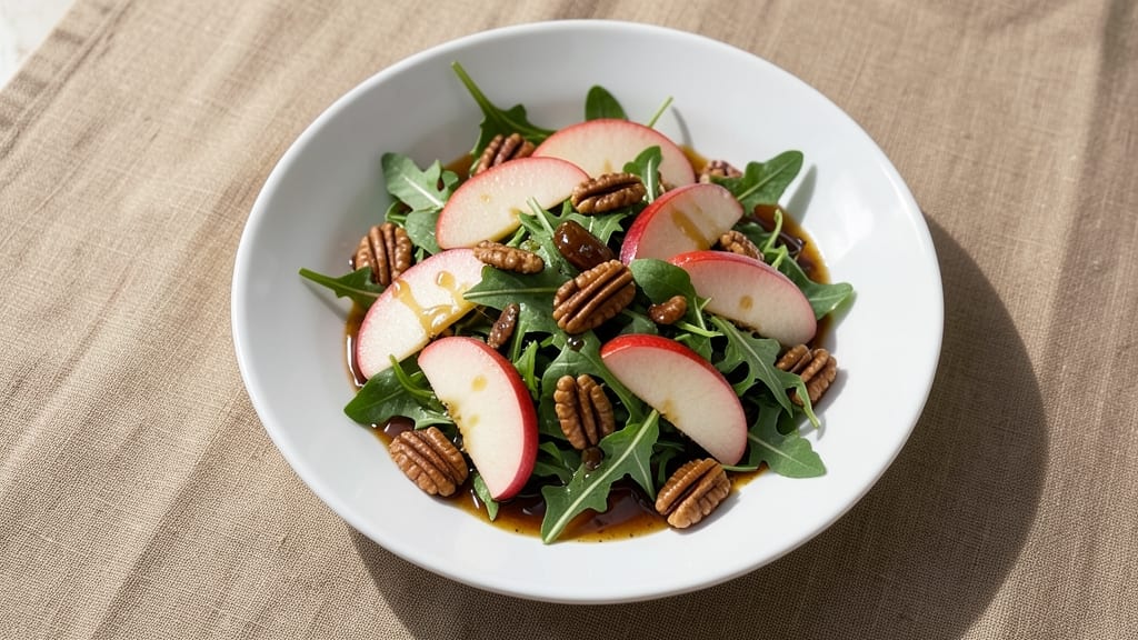 Apple Pecan Arugula Salad Recipe: Sweet-Tart Crunch With Buttery Pecan Magic