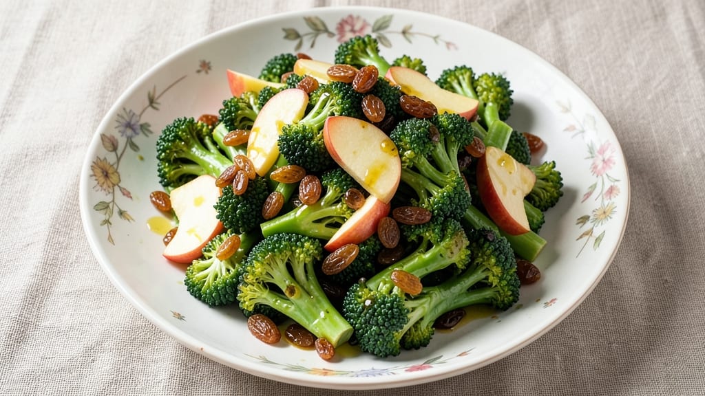 Broccoli Apple Raisin Salad Recipe: Sweet-Tart Crunch With Honey-Lime Dressing