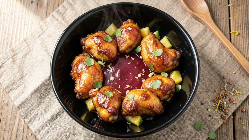 Brown Sugar Pineapple Wings Recipe: Caramelized Gloss Meets Tropical Sweetness