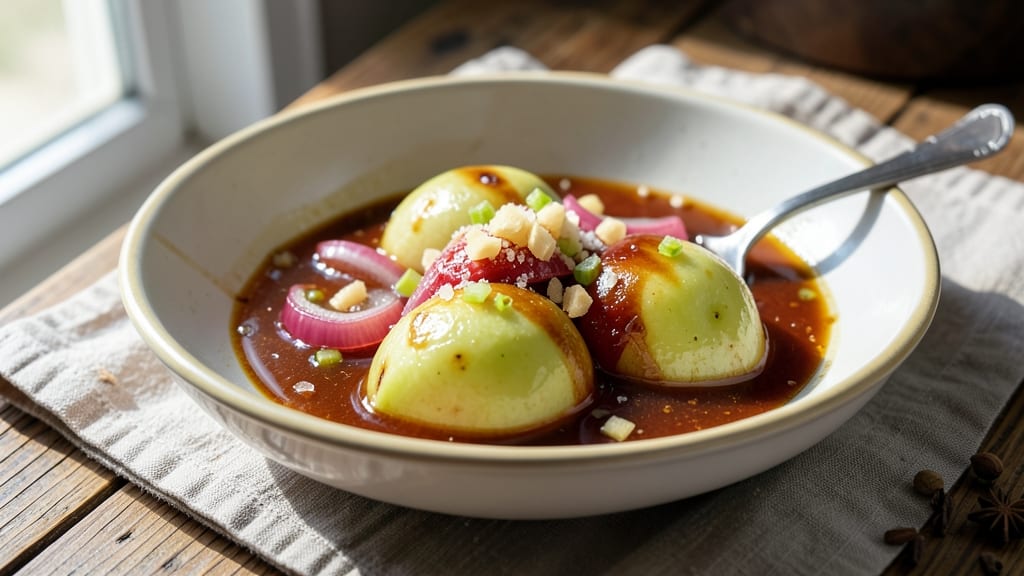 Apple Chutney Sauce Recipe: Spiced Simmer with Celery Crunch Contrast
