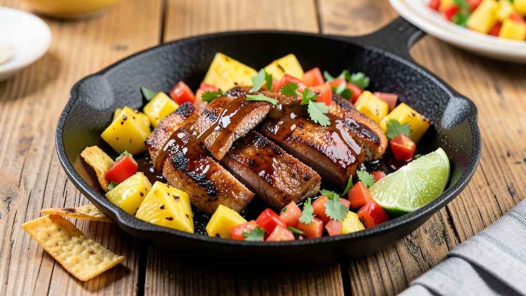 Hellofresh One-Pan Pineapple Salsa Pork Tacos Recipe: Sweet-Tart Glaze Meets Crispy Celery Crunch