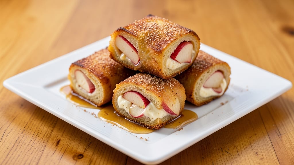 Apple French Toast Roll-Ups Recipe: Fluffy Stacks Filled With Caramelized Apple Bliss