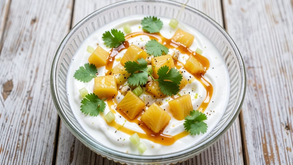 Fresh Pineapple Salad Dressing Recipe: Tropical Zing with Creamy Celery Crunch