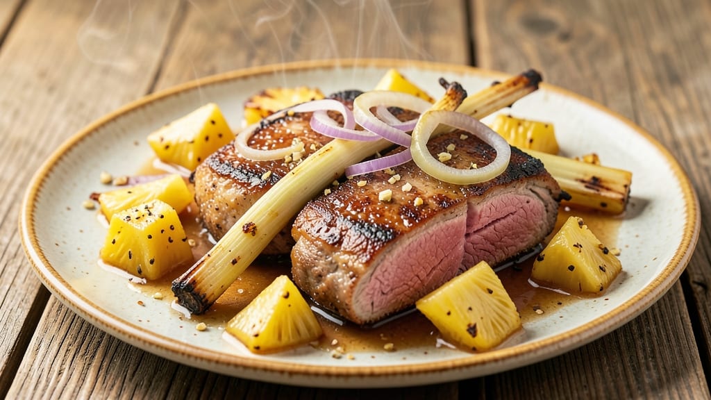 Pineapple Pork Chops Oven Recipe: Caramelized Glaze Meets Crisp Celery Crunch
