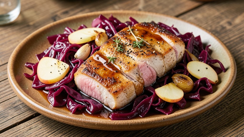 Pork With Red Cabbage And Apples Recipe: Braised Sweetness and Tangy Crunch in One Pan