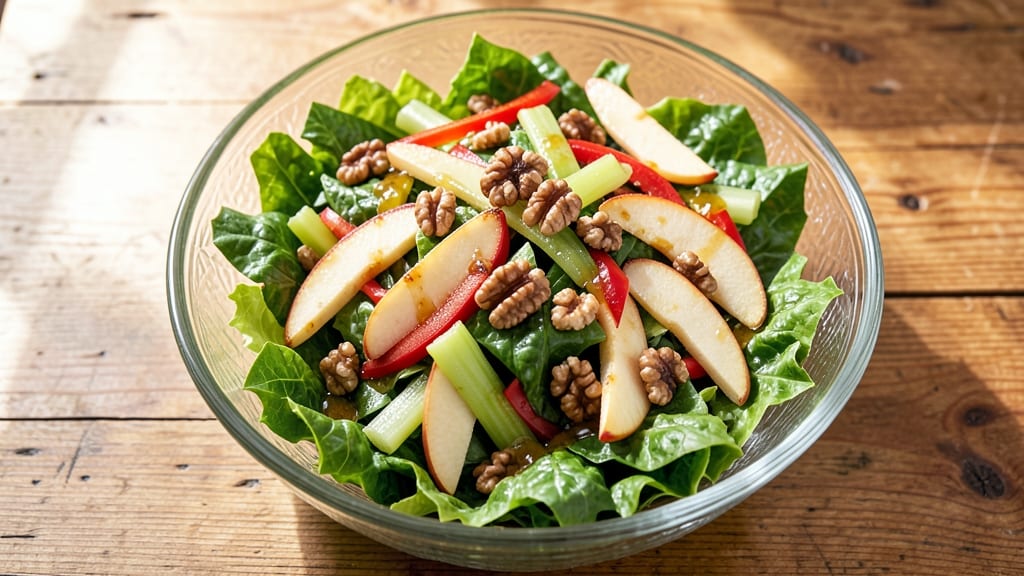 Crunchy Apple Salad Recipe: Celery-Pepper Crunch Meets Sweet Tart Bite