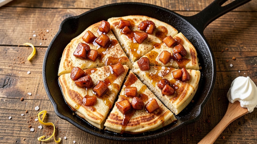 Apple Fritter Pancake Recipe: Fluffy Stacks With Caramelized Apple Crunch