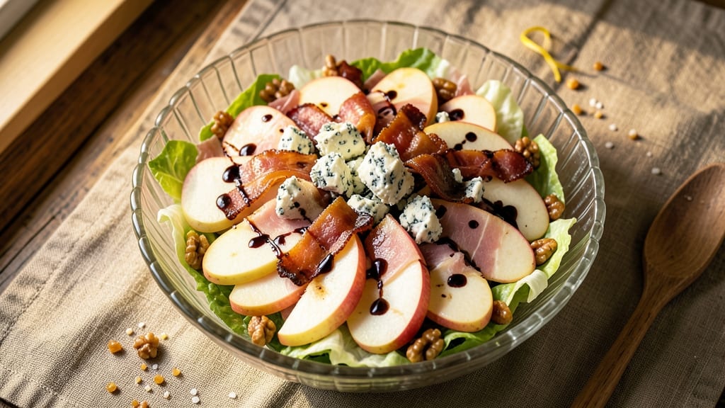 Buca's Apple Gorgonzola Salad Recipe: Warm Bacon and Crispy Prosciutto Twist
