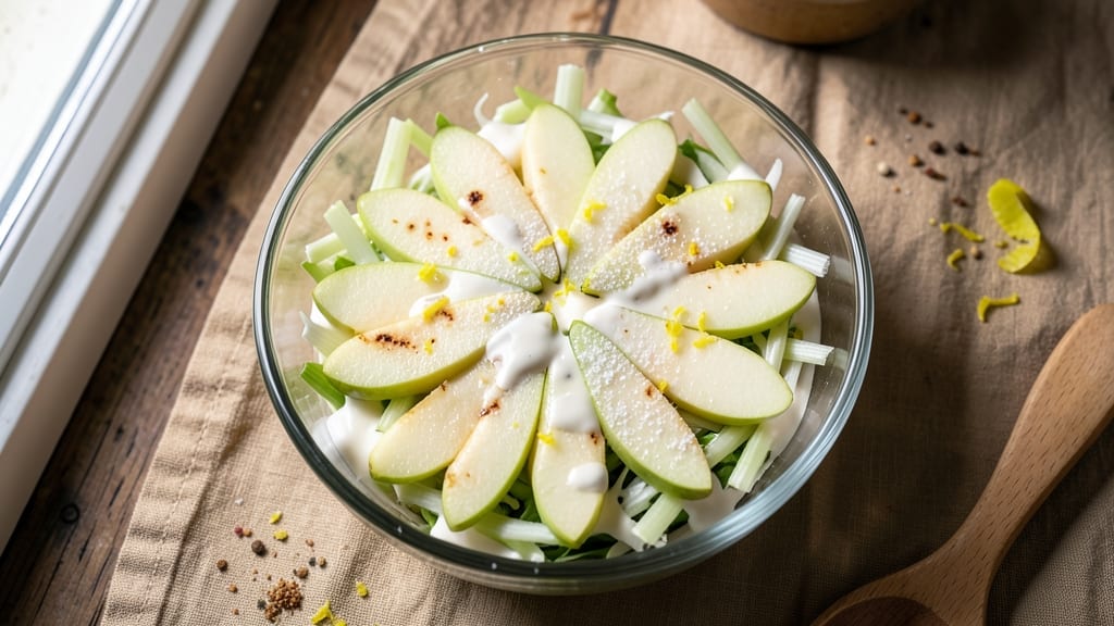Buca Di Beppo Apple Salad Recipe: Crisp Celery and Sweet Apple Fusion With Creamy Dressing