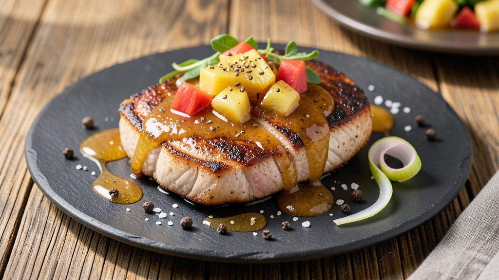 Pineapple Sauce Recipe for Pork Chops: Tropical Tang with Celery-Pepper Crunch