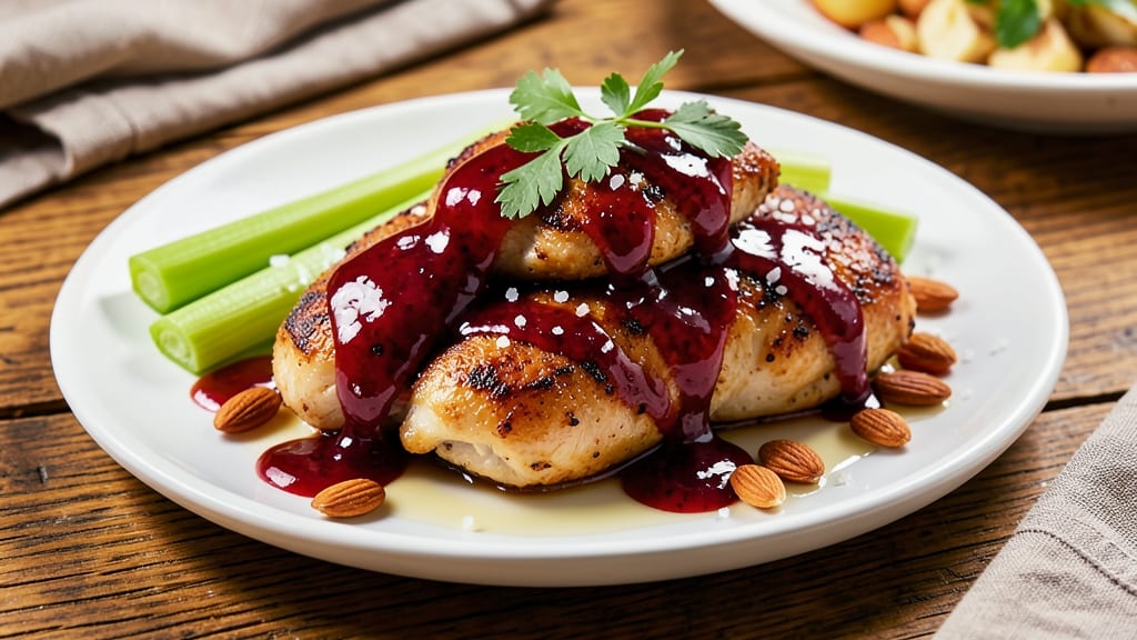 Crown Royal Apple Chicken Recipe: Brandy-Flamed Sweetness With Crunchy Celery Bites